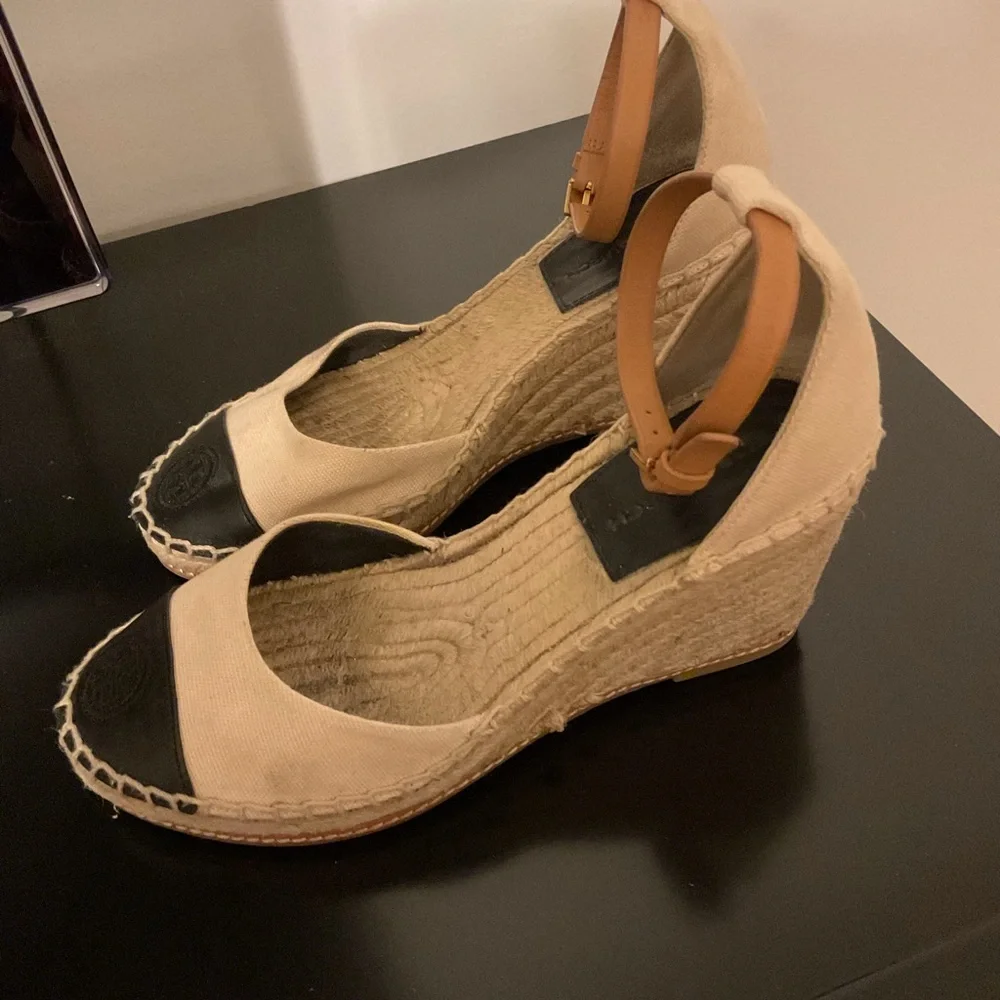 Tory Burch Color Block Wedge Espadrille Sandals